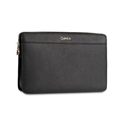 High-end Epsom cowhide men's hand clutch HT11