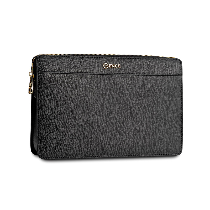 High-end Epsom cowhide men's hand clutch HT11