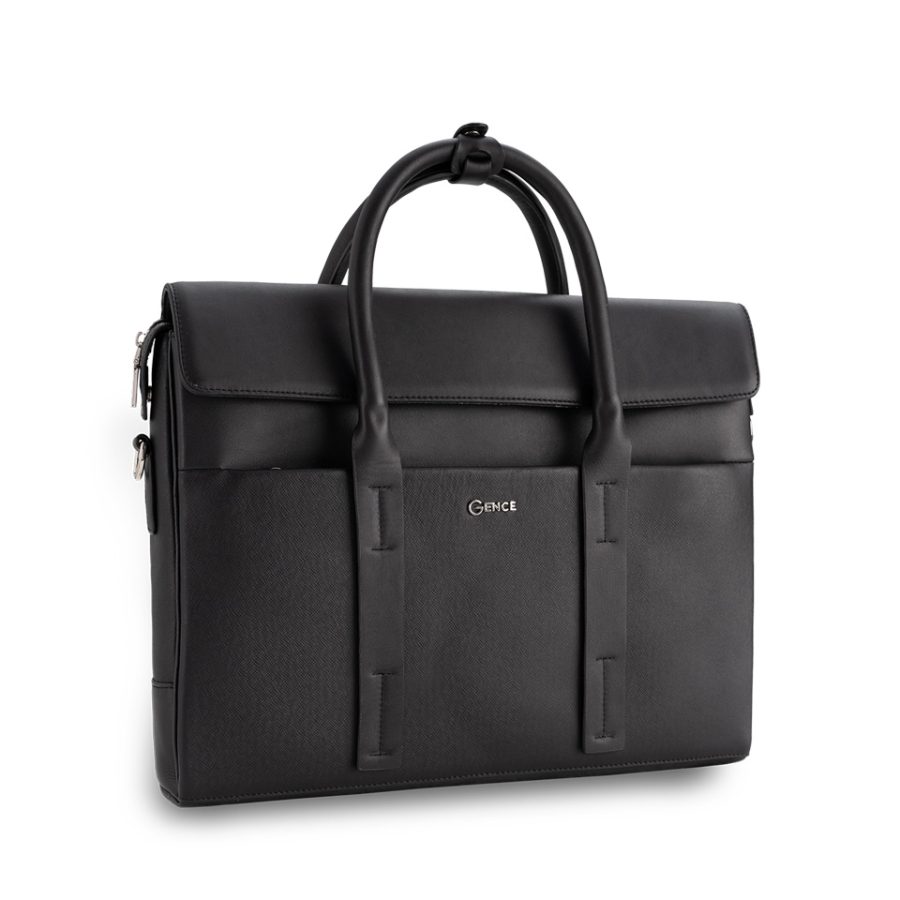 Taiga CDX12 cowhide high-end men's business bag in black